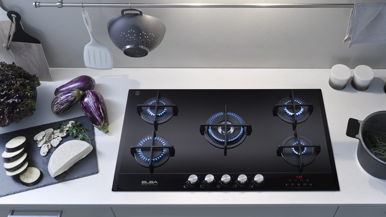 Elba gas on sale stove glass top
