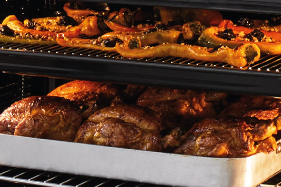 True fan cooking multi-level roasting